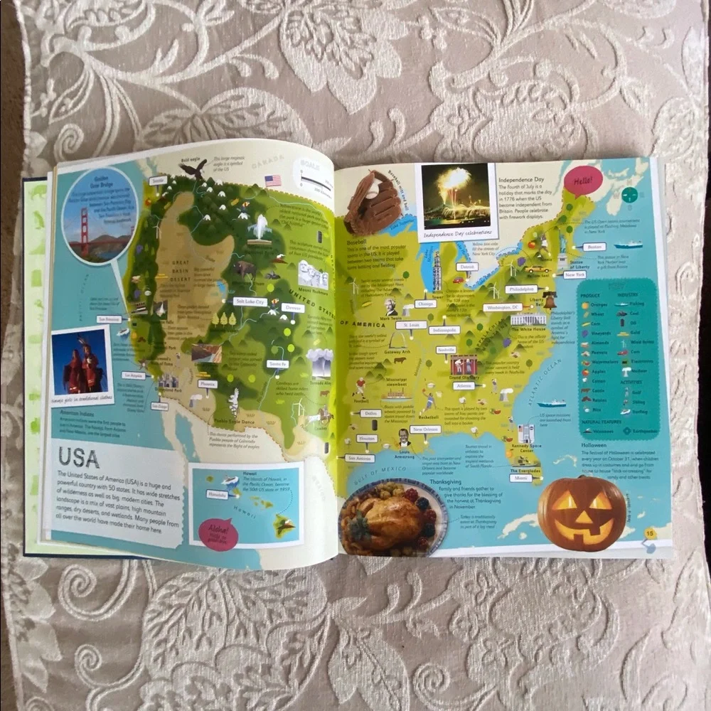 Children’s illustrated Atlas - Picture 5 of 7